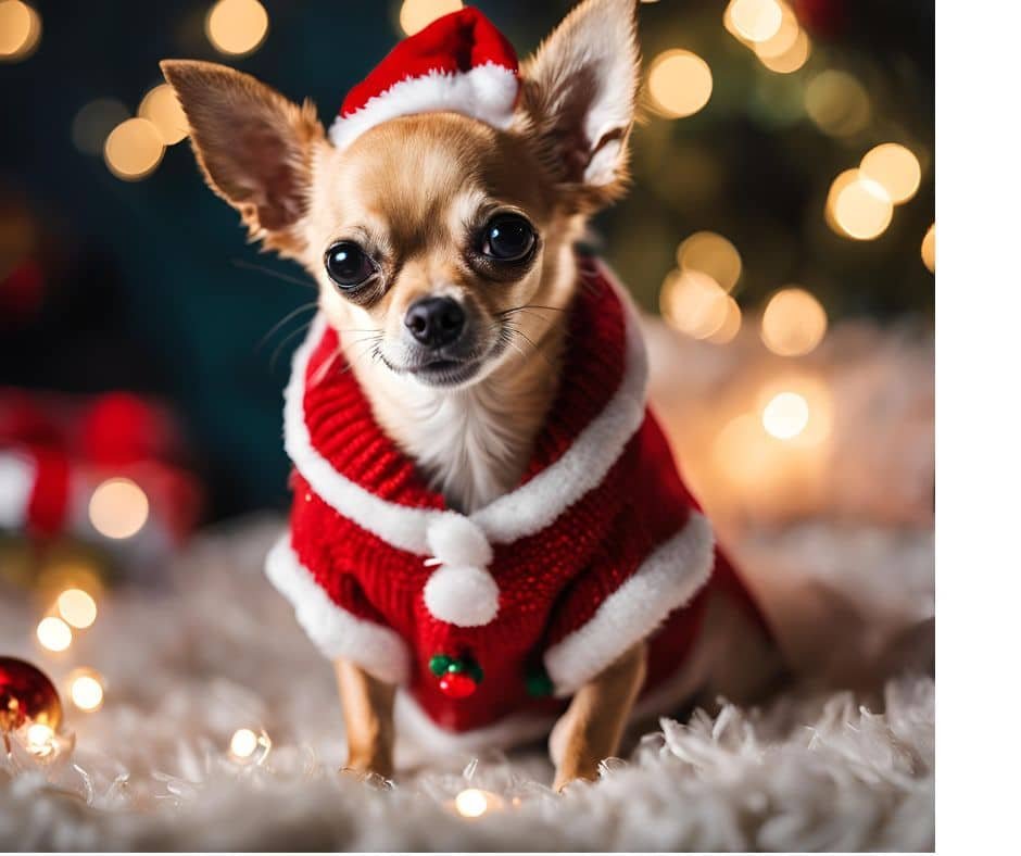 Un chihuahua comme cadeau de noel