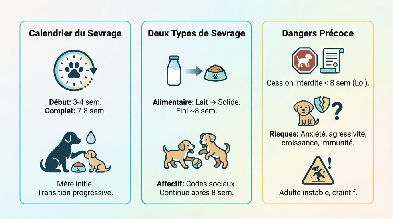 Calendrier et étapes clés du sevrage d'un chiot chihuahua