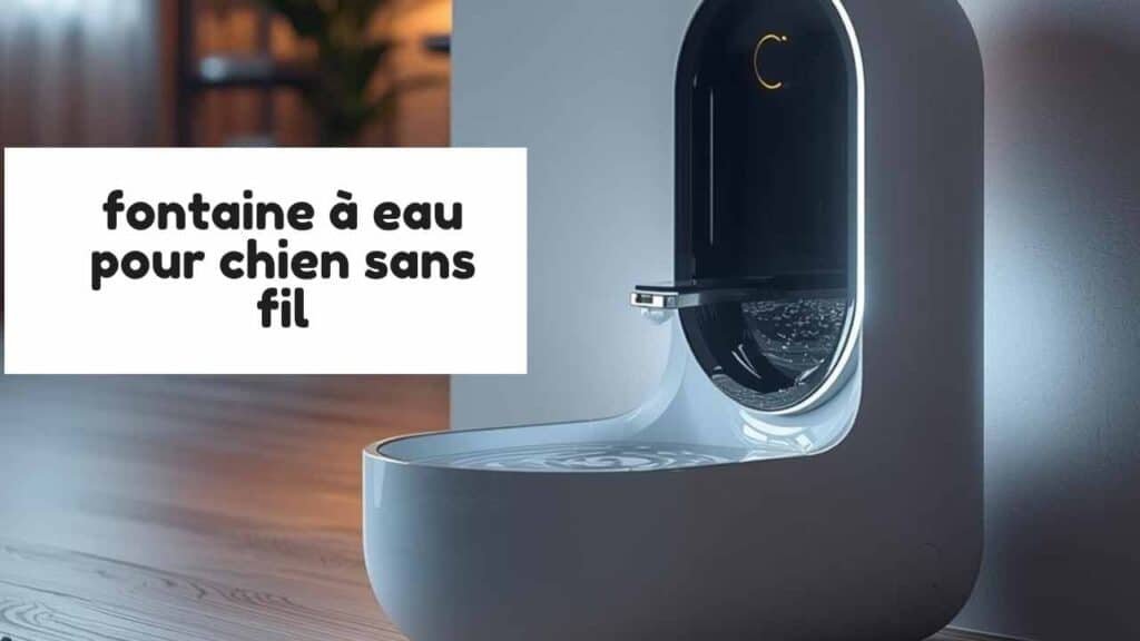 fontaine à eau pour chien sans fil