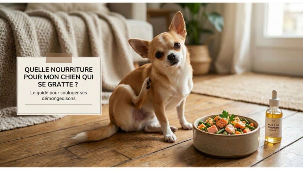 quelle nourriture pour mon chien qui se gratte