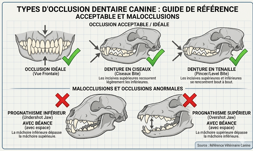 Chihuahua prognathe infographie