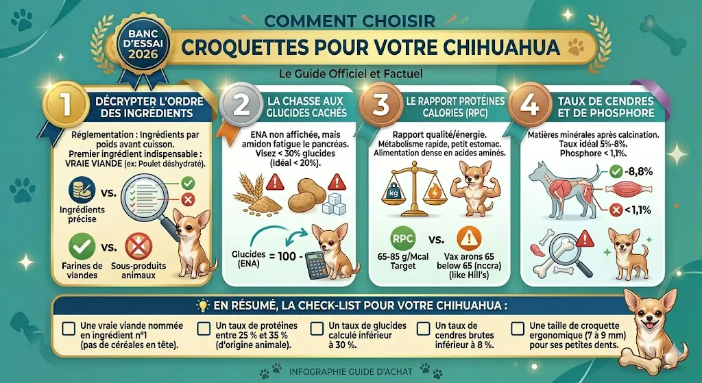 infographie comment choisir la meilleure marque de croquettes 